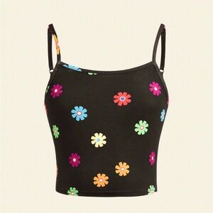 Girls Med Flower Top
